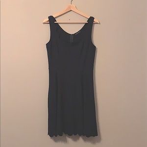 Scalloped Navy Cocktail dress